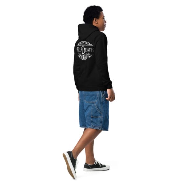 Youth heavy blend hoodie - Image 5