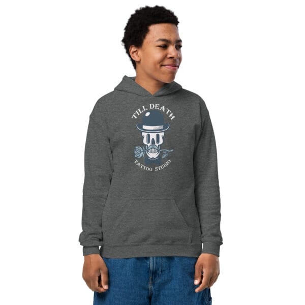 Youth heavy blend hoodie - Image 6